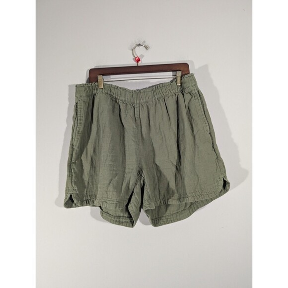 Old Navy Shorts Women Sz XL Olive Green Elastic Waist Pull on Casual Bottoms - Picture 1 of 8